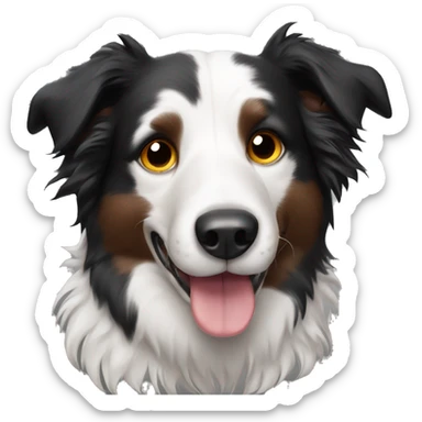 Border collie dog sticker