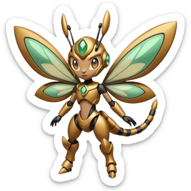 Meloetta-"Metabee"-Pokémon-Fakémon-fusion-hybrid-creature sticker