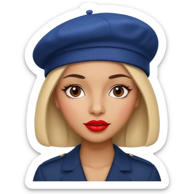 Urban French woman  sticker