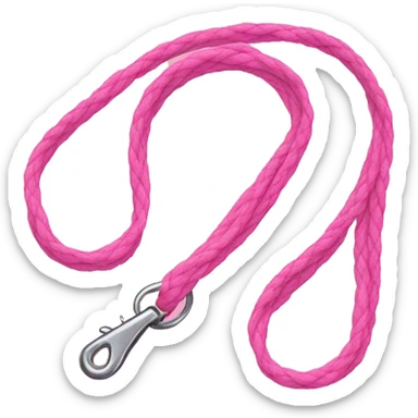 Pink leash  sticker