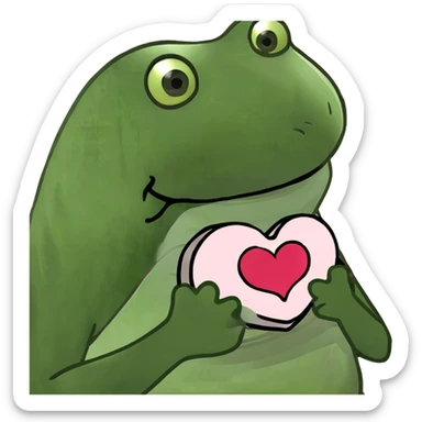 Hugs and hearts sticker