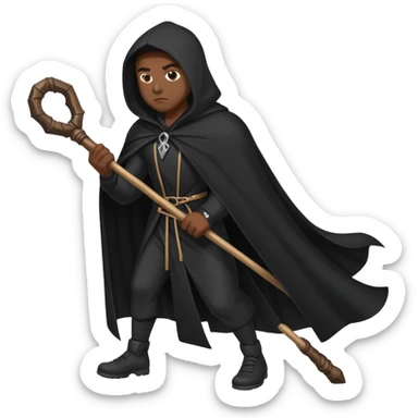 afroamerikan do the staff drag sticker