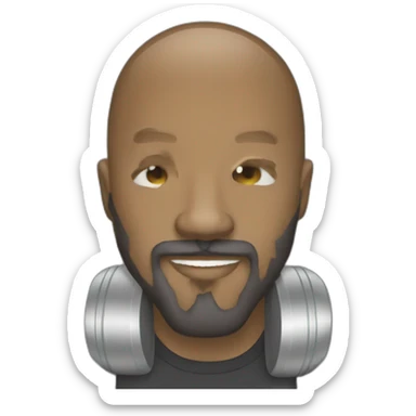 Beatmaker with beard  sticker