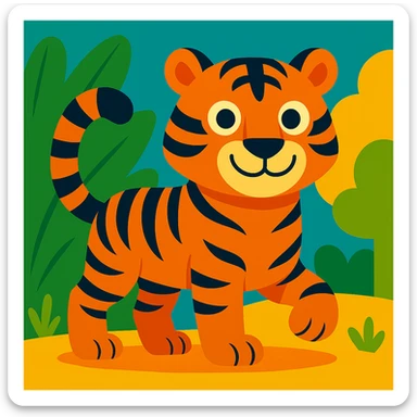 Tiger sticker