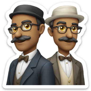 Pessoa com as duas mão no rosto sticker