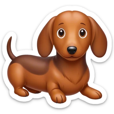 Sausage dog sticker