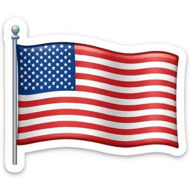 American Flag sticker