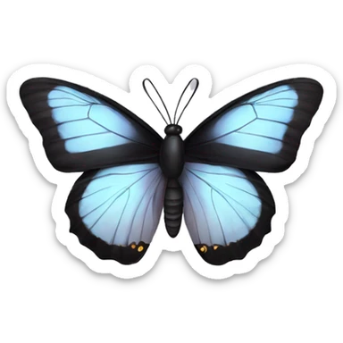 Black butterfly  sticker