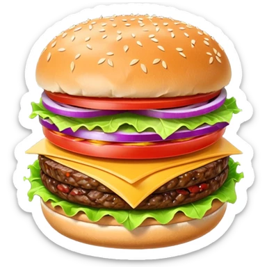Hamburger emoji sticker