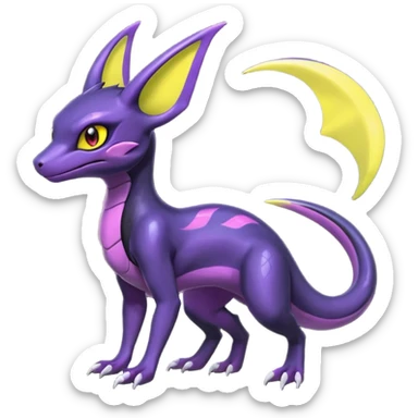 Shiny Salandit-Noivern-Umbreon-Hybrid (Full body) sticker