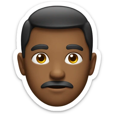 emoji with furrowed brows and rolling eyes sticker