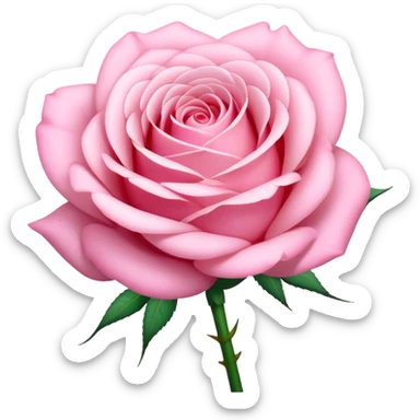 Pastel pink Rose  sticker