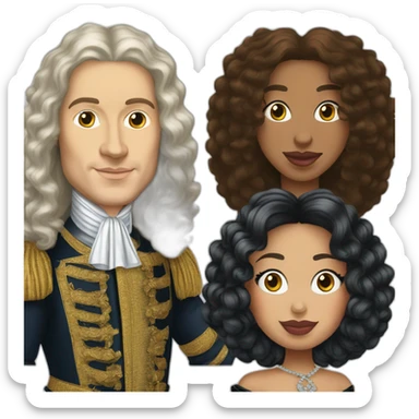 Louis XIV and nikki minaj sticker
