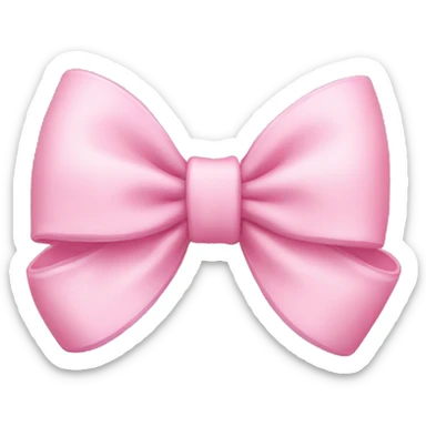 Baby Pink bow sticker