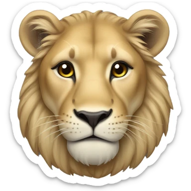 Lioness apple emoji sticker