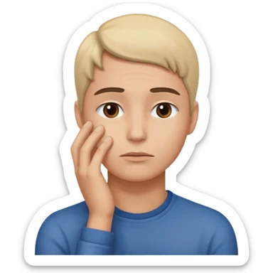 estas seguro preguntado  con mano en la cara sticker