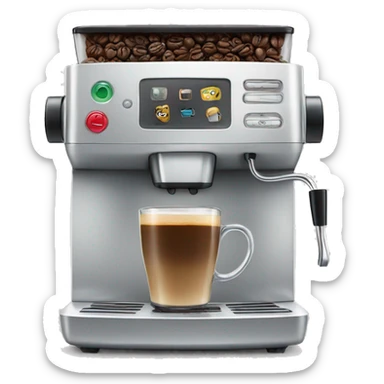 coffee machine sticker