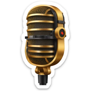 crypto in podcast microphone sticker