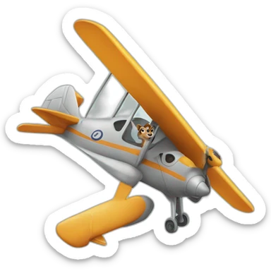 Timon the little plane sticker