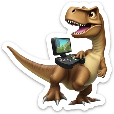 T-Rex playing roblox sticker