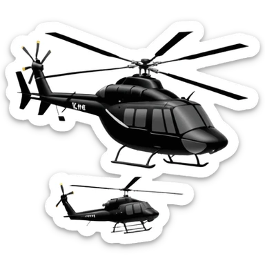 helicopter KobeBryant sticker