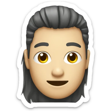 persona enojada usando celular sticker