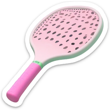 Pastel pink pickleball paddle sticker