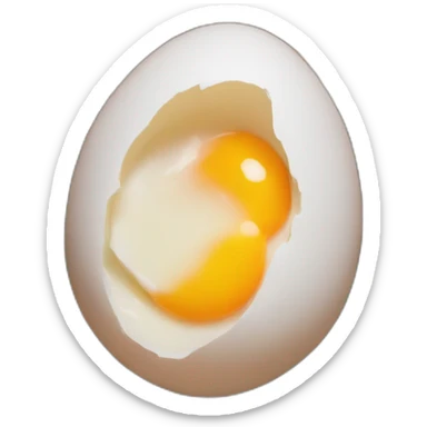 large egg among other small ones in the nest sticker