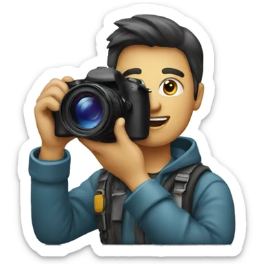 a photographer talking sticker
