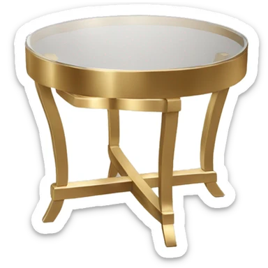 Small-round-Golden-band-glass-coffee-table sticker
