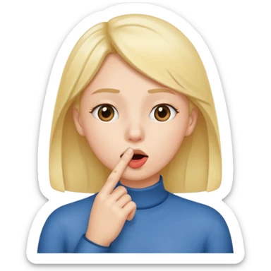 🫂+🤫 sticker