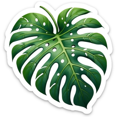 Dalmatian print monstera  sticker