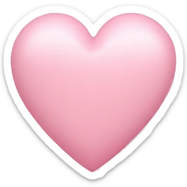 pastel pink heart sticker