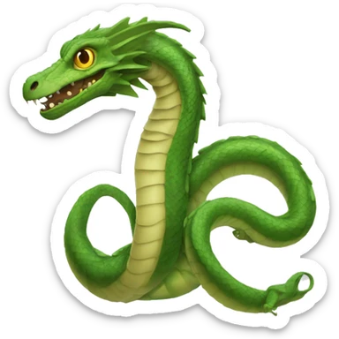 basilisk: A giant serpent that can petrify or kill with its gaze, often associated with Slytherin's Chamber of Secrets. sticker