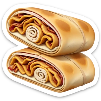 chicken and bacon wrap rolls sticker
