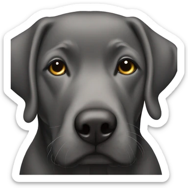 An autistic dwarf black Labrador  sticker