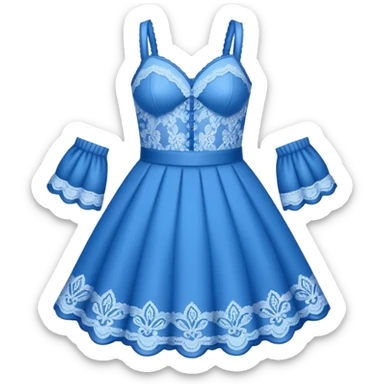 blue Lace Clothing sticker