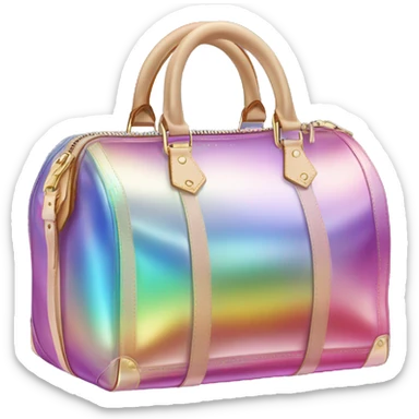 Iridescent Louis Vuitton bag sticker
