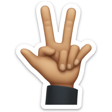 Three finger salute  sticker