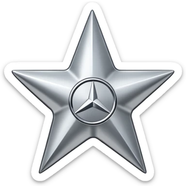 Mercedes logo sticker