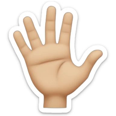 A man points his hand at the eye and pulls it down sticker