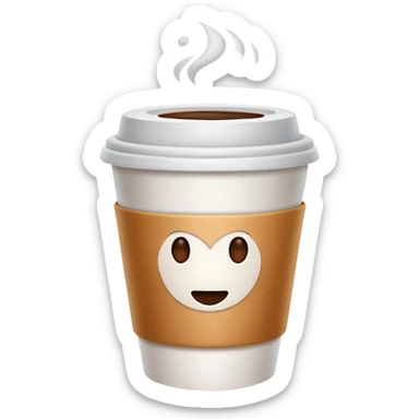 coffee takeaway cup sticker