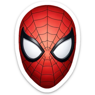 Spiderman face black sticker