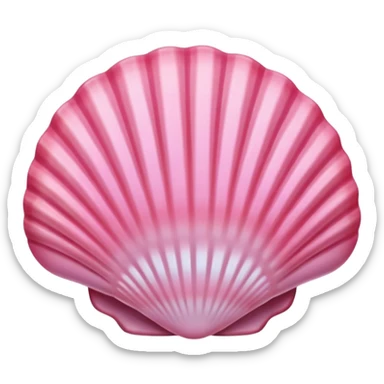 pink seashell sticker