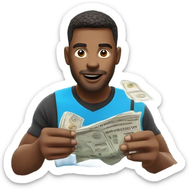 Man who loves to bet parlays sticker