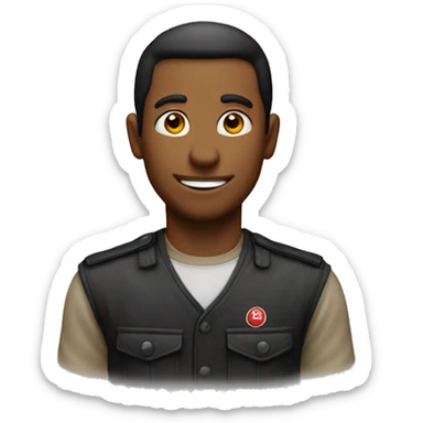 the red 100 emoji as a 60 sticker