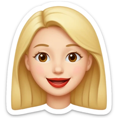 Happy smile and kisses  sticker