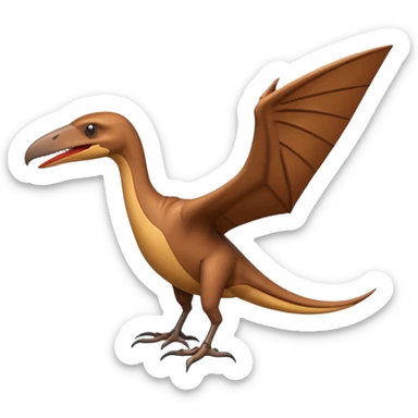 pterodactyl standing sticker