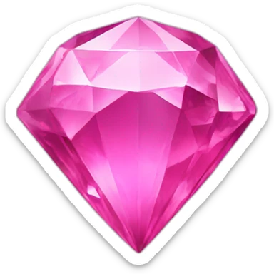Pink crystal sticker