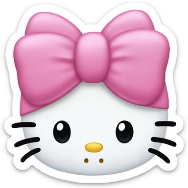 hello kitty head sticker